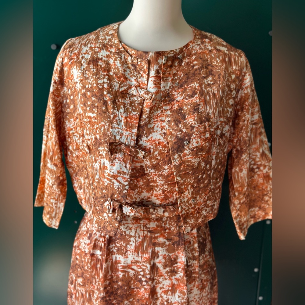 Vintage 50's Dress Belt Jacket Set Jackie O